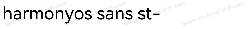 harmonyos sans st字体转换